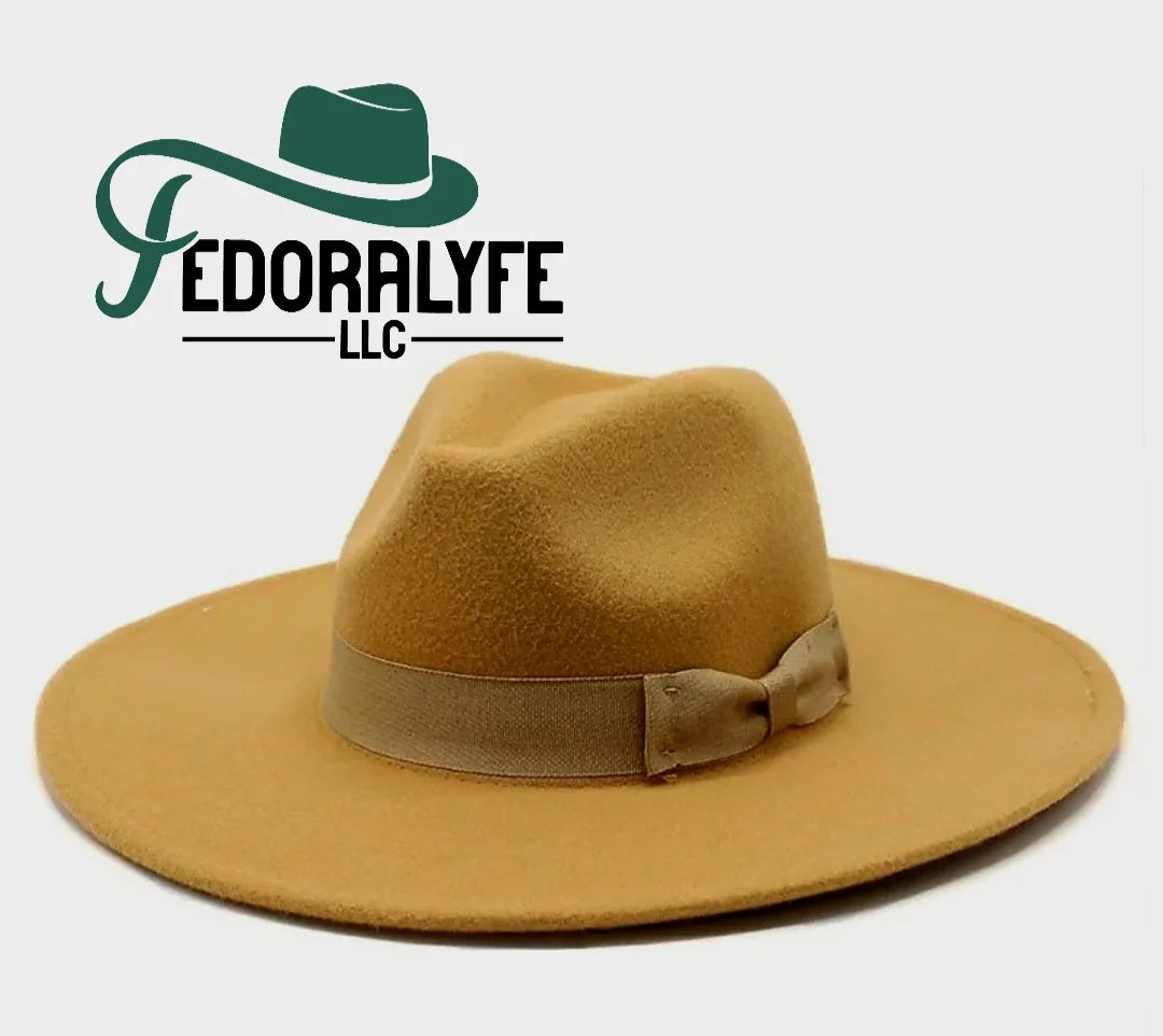 BEIGE FEDORA HAT